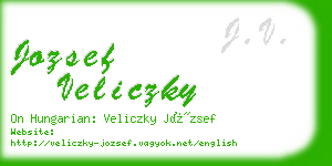 jozsef veliczky business card